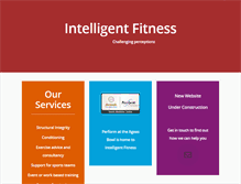 Tablet Screenshot of intelligent-fitness.co.uk
